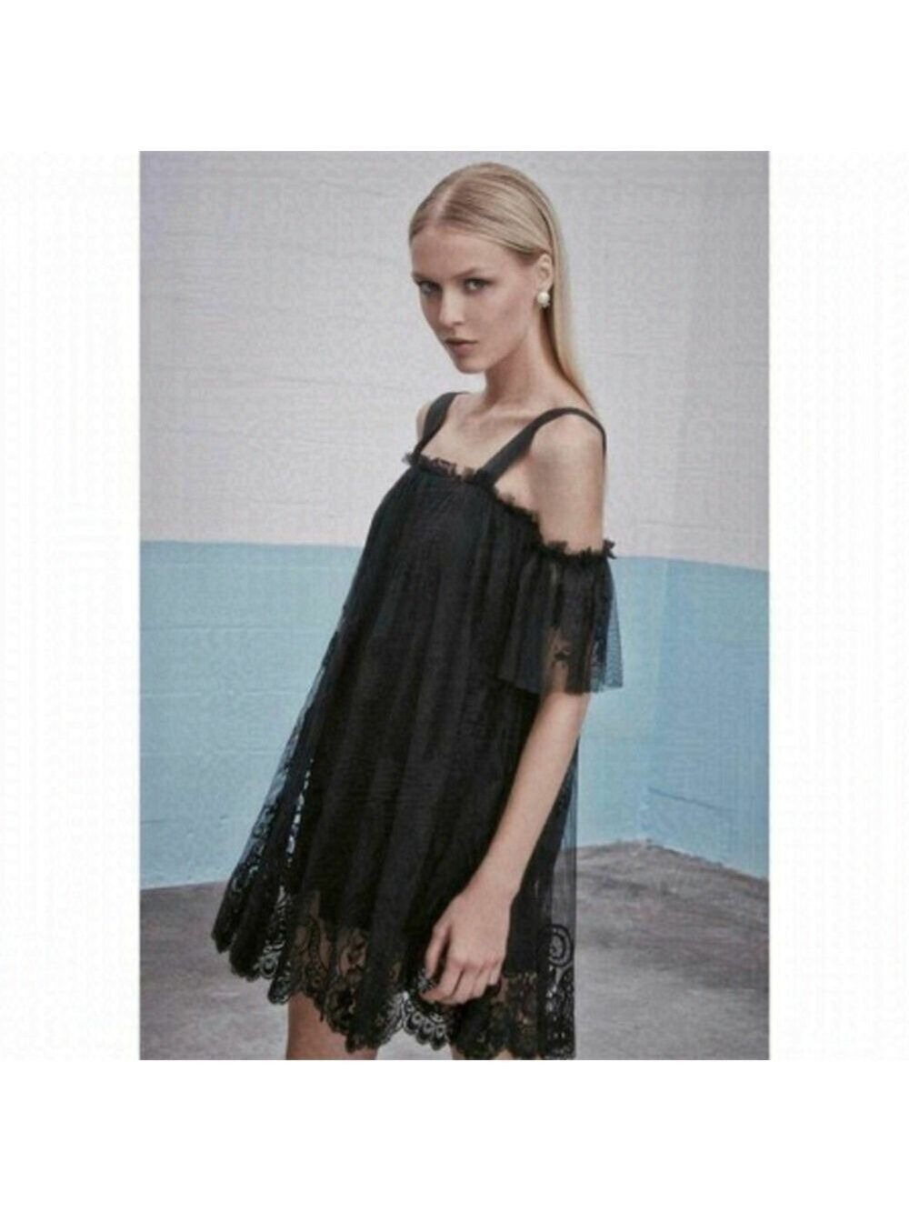 Alexis | hyde black lace mini dress